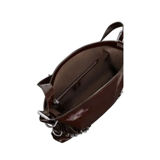 Voyou Buckle Detailed Medium Shoulder Bag