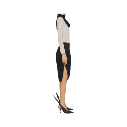 Asymmetric Floral Skirt