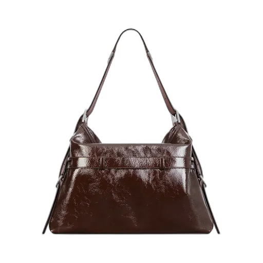 Voyou Buckle Detailed Medium Shoulder Bag