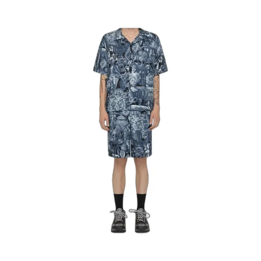 Hubert Objects Print Short-Sleeve Shirt
