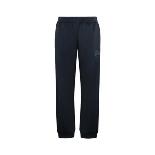 Logo Embroidered Elastic Waist Pants