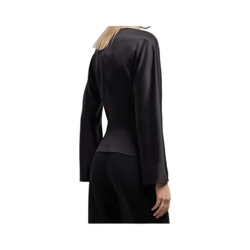 Wrap Design Draped Blouse