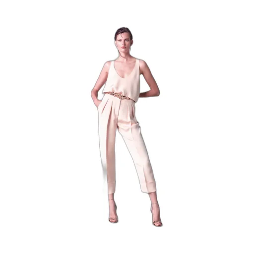 Mid Rise Glitter Detailed Trousers