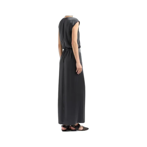 Sleeveless Satin Maxi Dress