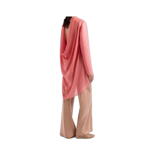 Draped Asymmetric Blouse
