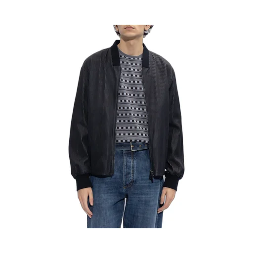 Long-Sleeved Leather Jacket