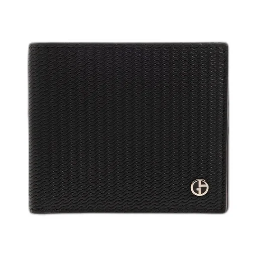 Wavy-Embossed Bi-Fold Wallet