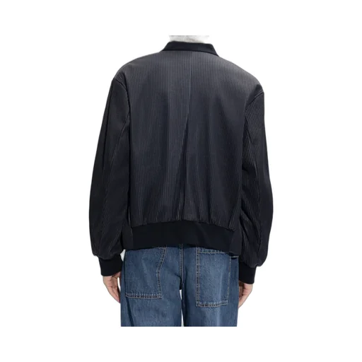 Long-Sleeved Leather Jacket
