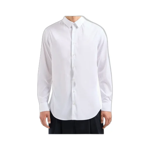 Curved Hem Poplin Shirt