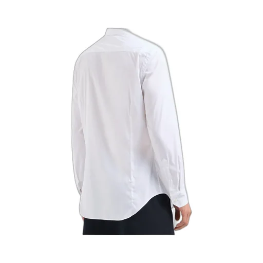 Curved Hem Poplin Shirt