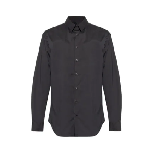 Curved Hem Poplin Shirt