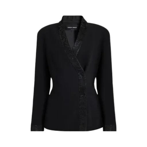V-Neck Embellished Jacket