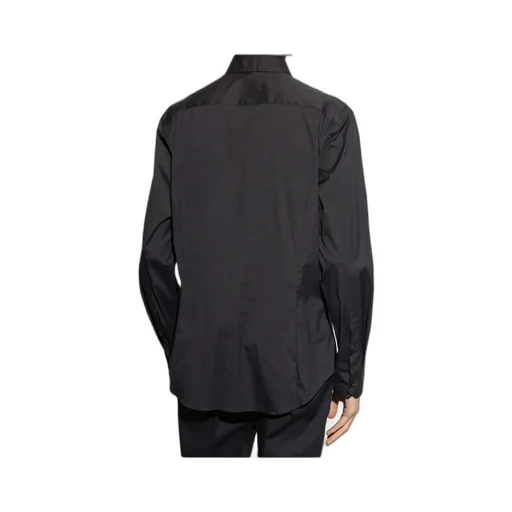 Curved Hem Poplin Shirt