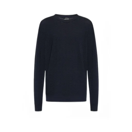 Chevron-Knit Crewneck Jumper