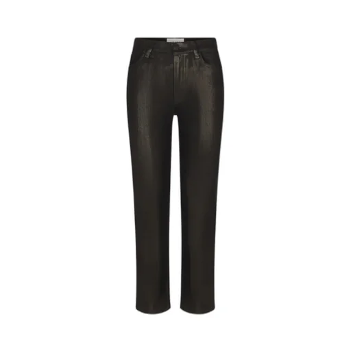 High-Waisted Straight-Leg Jeans