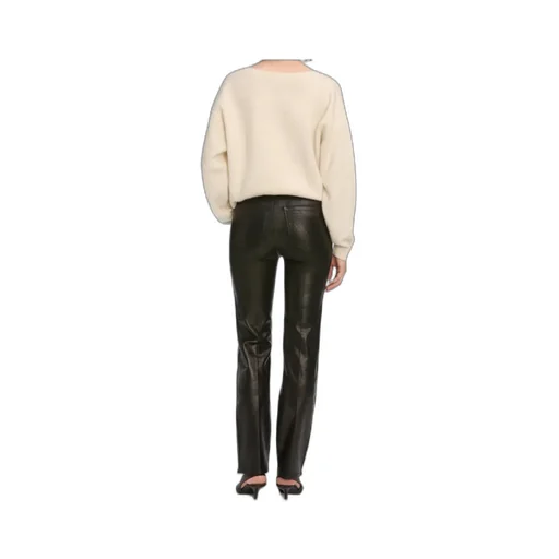 High-Waisted Straight-Leg Jeans