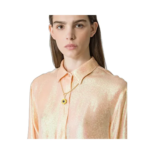 Silk-Blend Long Sleeve Shirt