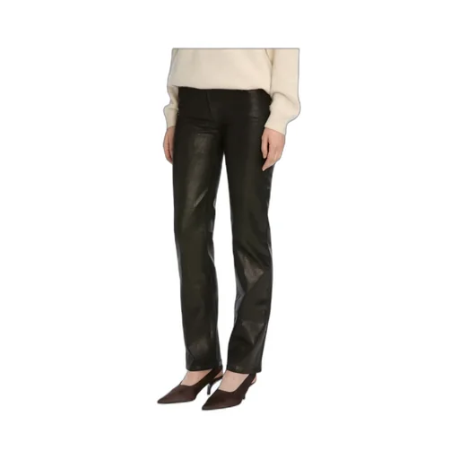 High-Waisted Straight-Leg Jeans