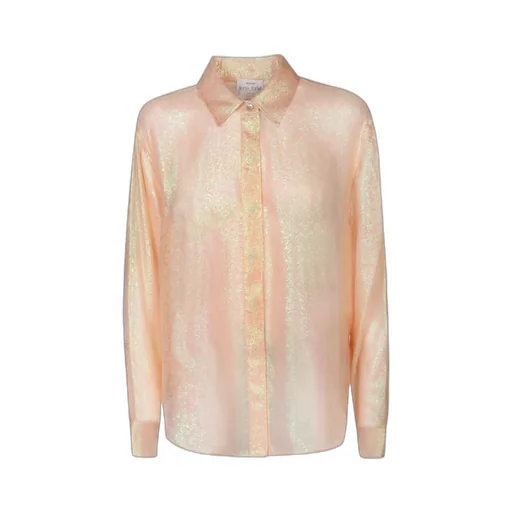 Silk-Blend Long Sleeve Shirt