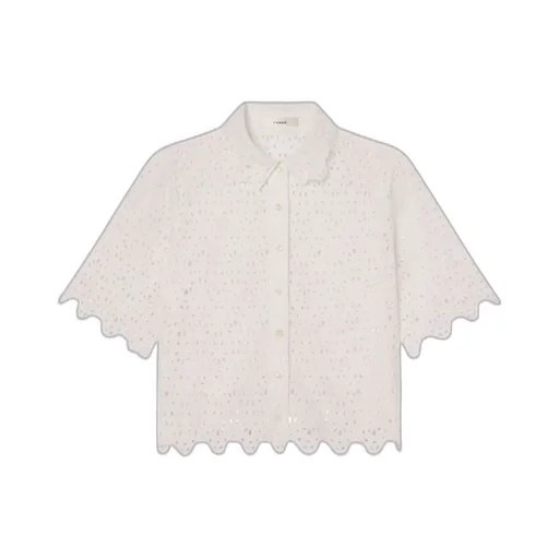 Embroidered Eyelet Top