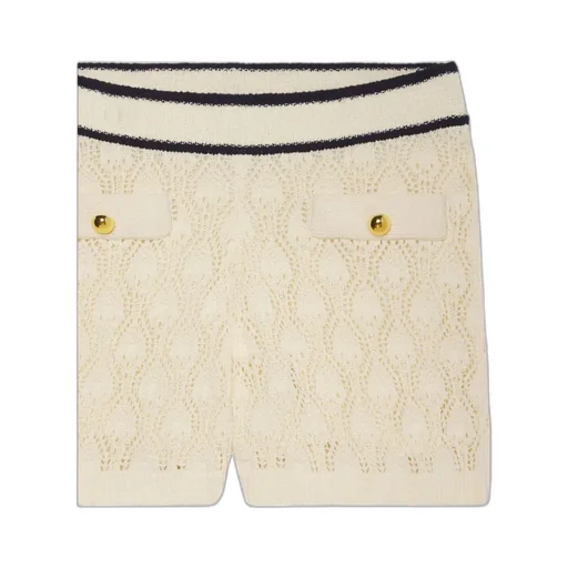 Openwork Knit Shorts