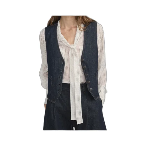 V-Neck Denim Vest