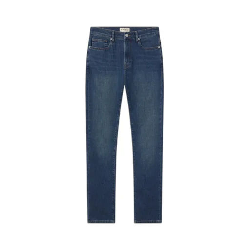 Mid-Rise Straight-Leg Jeans