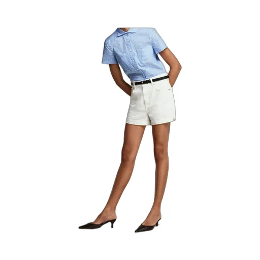 High-Waisted Denim Shorts