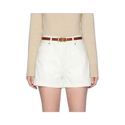 High-Waisted Denim Shorts