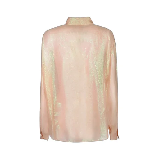 Silk-Blend Long Sleeve Shirt