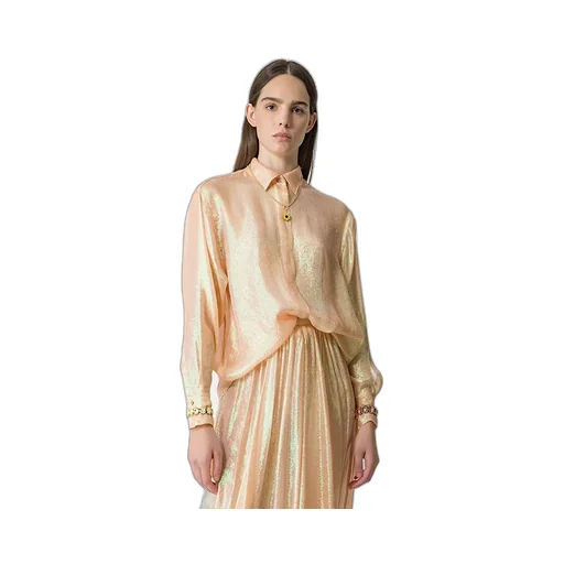 Silk-Blend Long Sleeve Shirt