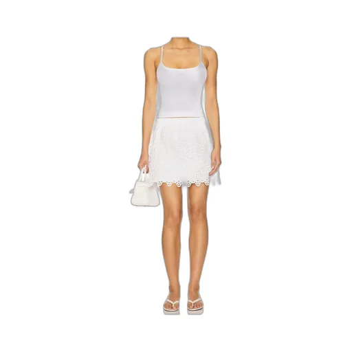 Broderie Anglaise Flared Skirt