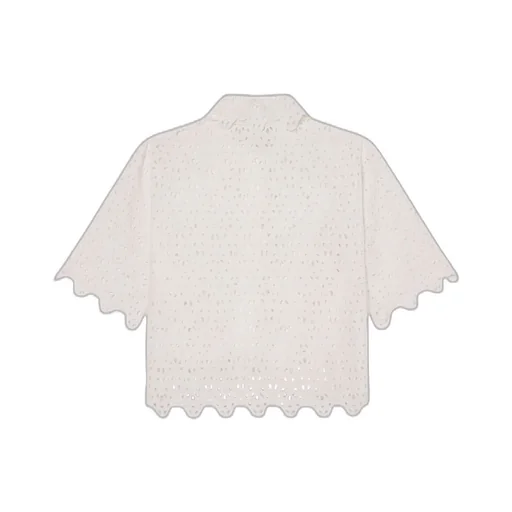 Embroidered Eyelet Top