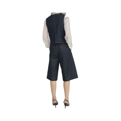 V-Neck Denim Vest