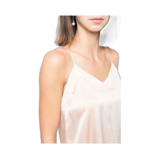 Spaghetti Strap Silk Tank