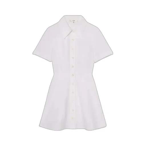 Short-Sleeved Flared Dress