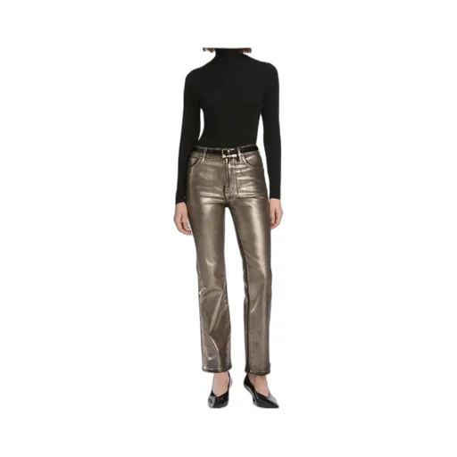 High-Waisted Flared Casual Pants