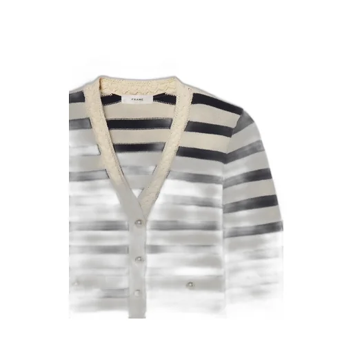V-Neck Striped Cardigan