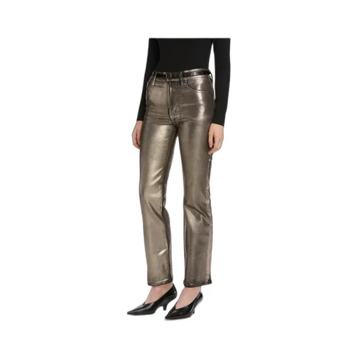High-Waisted Flared Casual Pants