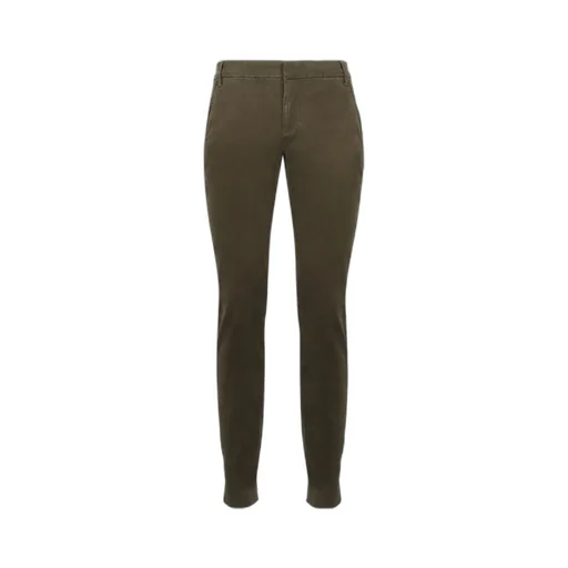Straight-Leg Slim-Cut Chino Trousers