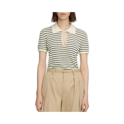 Striped Short Sleeve Polo Shirt
