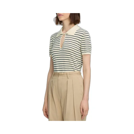 Striped Short Sleeve Polo Shirt