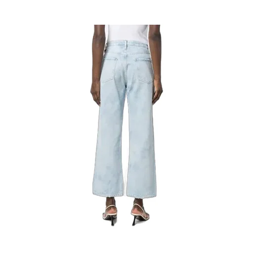 Denim Trousers With Belt Loops