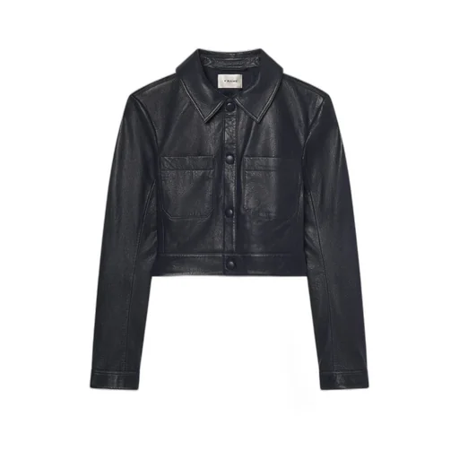 Long Sleeve Leather Jacket