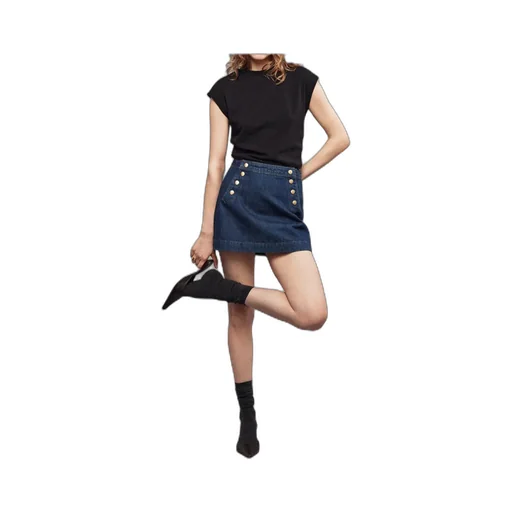 High Waist Denim Skirt