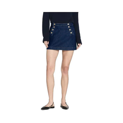High Waist Denim Skirt
