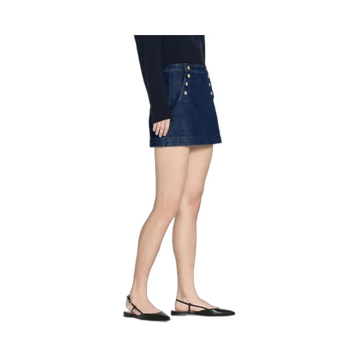 High Waist Denim Skirt