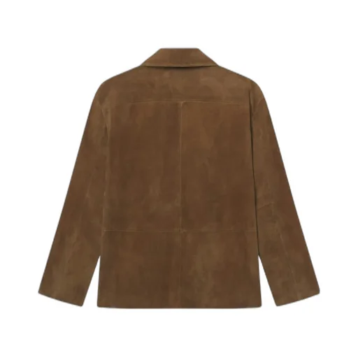 Suede Three-Button Jacket