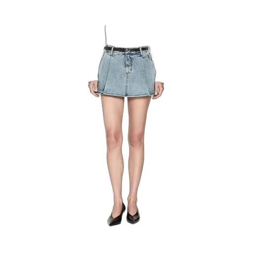 Low Rise Denim Skirt