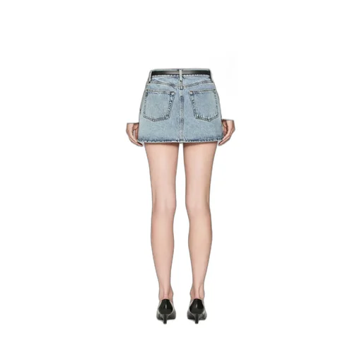 Low Rise Denim Skirt